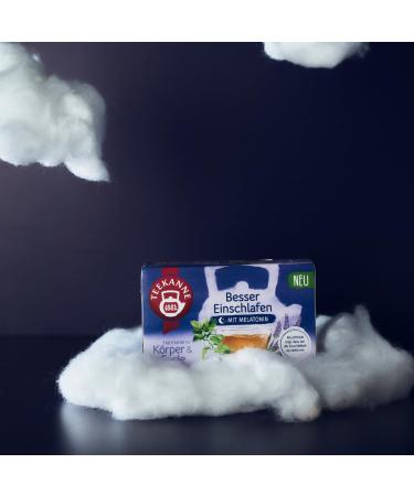  Teekanne TEEKANNE Better Sleep Melatonin Herbal Tea 10 packs x 18 sachets (10 x 30.6 g) - Buy Online on GoSupps.com