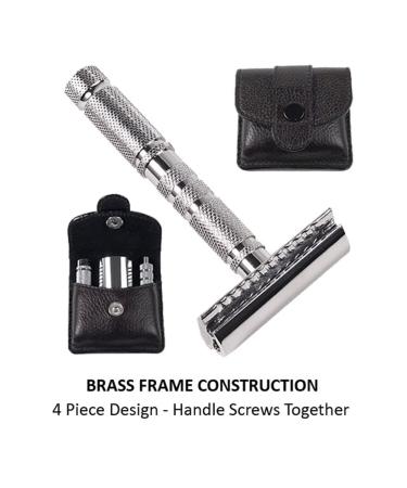Parker Safety Razor Travel Razor A1R - Compact & Portable Shaving Solution for Men | International Shipping Available - Buy Online on GoSupps.com