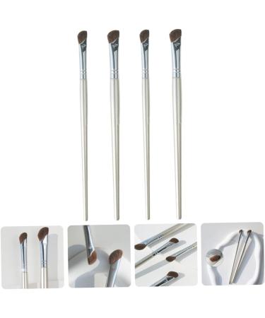 BIUDECO 4pcs Nose Shadow Brush Makeup Accessory Brow Brush Angled Eye Smudge Brush Angled Liner Brush Alloy - Buy Online on GoSupps.com