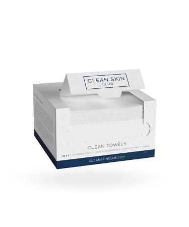 Clean Skin Club Clean Towels | Worlds 1ST Biodegradable Face Towel | Dermatology Tested & Approved | Vegan & Cruelty Free | Super Soft For Sensitive Skin | Dry Towelettes (4 Pack (Save 10%))…