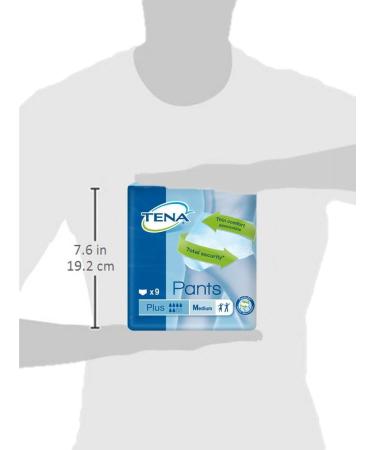 Tena Pants Plus - Extra Absorbent Incontinence Pants for Medium to Strong Bladder Weakness | Discreet & Comfortable | 4 Pack (36 Pants) - Buy Online on GoSupps.com