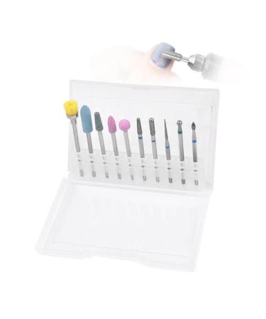 minkissy Nail Drill Bits for Acrylic Nails Ceramic Nail Drill Bit Diamond Cuticle Nail Bits Diamond Nail Drill Bit Manicure Drill Bits Nail Drill Kit Nail Grinding Head Alloy Suite medium Picture 1