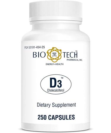 Bio-Tech Pharmacal Vitamin D3 (D3 1k IU 250 Count) Standard Packaging