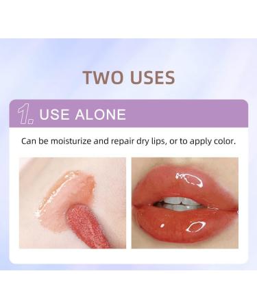 Beliky Girl Crystal Jelly Moisturizing Lip Oil Plumping Lip Gloss Makeup Sexy Plump Lip Glow Oil Tinted Lip Plumper Lip Care Lips Makeup Cherry Blossom - Buy Online on GoSupps.com