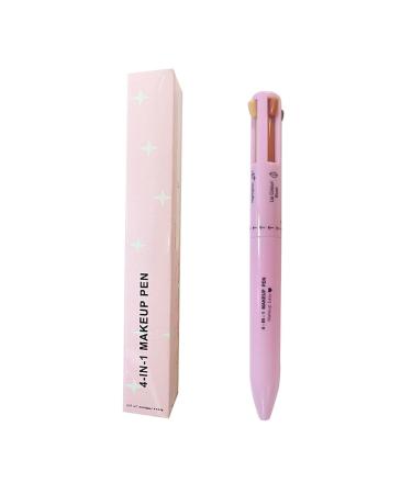 Yunmiao 4 in 1 Make-Up Eyebrow Eyeliner Pencil Lip Liner Pencil and Highlighter Multi-Colour Multi-coloured Eyebrow Pencil Waterproof Makeup Eye and Lip Face