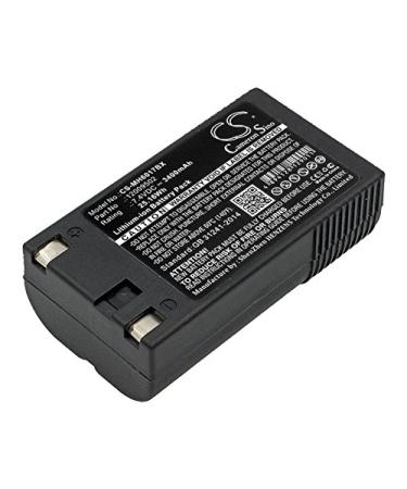 3400mAh Replacement Battery for Paxar 6037 Pathfinder 9460 Sierra Sport 6017 Handiprinter MN11L3-D 6039 Pathfinder 6057 Pathfinder 6032 Pathfinder MN11L2-G 120095 12009502 (7.4V)