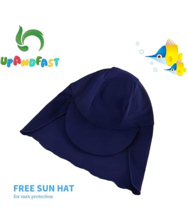 Upandfast Baby Boys/Girls Zipper Swimwear with Snap Bottom UPF 50+ Sun Protection Toddler Swimsuit Anchor 12-18 Months - Buy Online on GoSupps.com