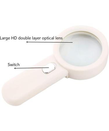 Magnifying Glass 10 Times with LED Light Super Bright Lighting Reading Optical Glass Handheld Magnifying Glass Made in China - Buy Online on GoSupps.com