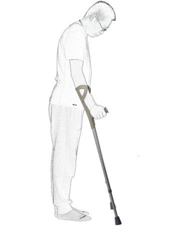 Crutch Thickened Aluminum Alloy Elbow Crutches Non-Slip Retractable Height Arm Polio Rehabilitation Crutches 2PCS (1PCS) () Selfless dedication - Buy Online on GoSupps.com