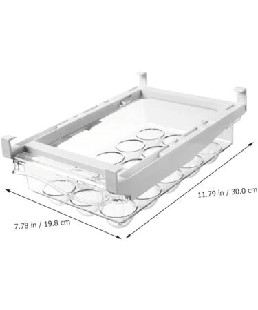 LABRIMP Fridge Egg Drawer Drawer Egg Crisper Eggs Fridge Egg Holder for Refrigerator Egg Carrier Egg Rack Food re-usable - Buy Online on GoSupps.com