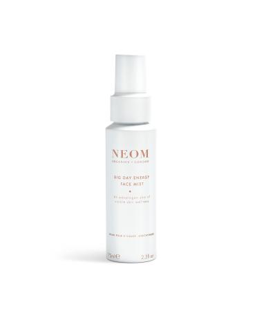 NEOM- Big Day Energy Face Mist 75ml | Calms Refreshes & Energises | Eucalyptus Rosemary & Patchouli | For bright dewy skin | Vegan | 100% Natural Fragrance