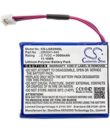 Replacement Battery for Qolsys IQ Panel 2 & Plus | QR0041-840 SP584646-1S2P | 3000mAh 3.7V - International Shipping Available - Buy Online on GoSupps.com