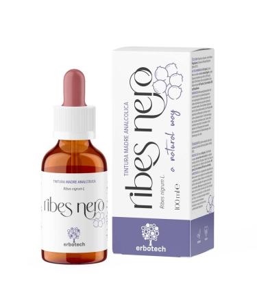 ERBOTECH, Blackcurrant Mother Tincture, Alcohol-Free Mother Tincture to Dilute in Water, Vegan, Not Derived from Plants