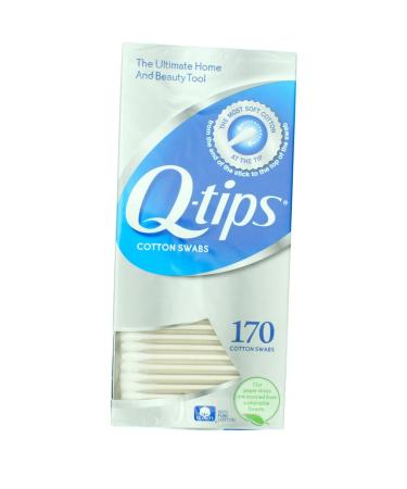 Q-tips Cotton Swabs, 375 ct and Travel Holder Case for a Purse