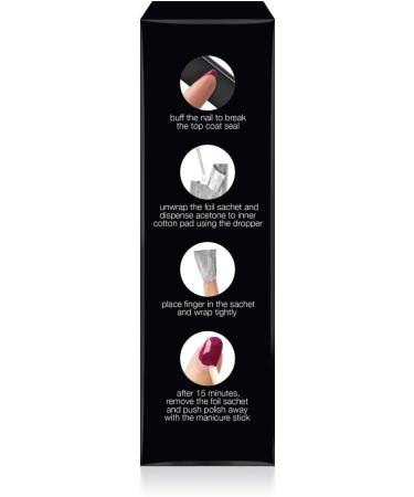 SENSATIONAIL Gel Polish Removal Kit (includes Foil Sachets Acetone Dropper Buffer and Manicure Stick Acetone Remover NOT included) - Buy Online on GoSupps.com