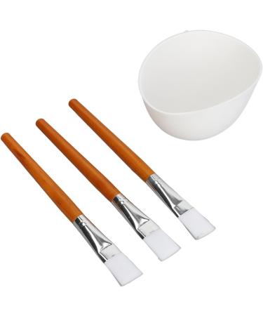 Face Mask Mixing Bowl Set Facemask Mixing Tool Set Mask Bowl Multifunctional Reusable Silicone Face Wooden Brush Set for Oils Moisturizers - Buy Online on GoSupps.com