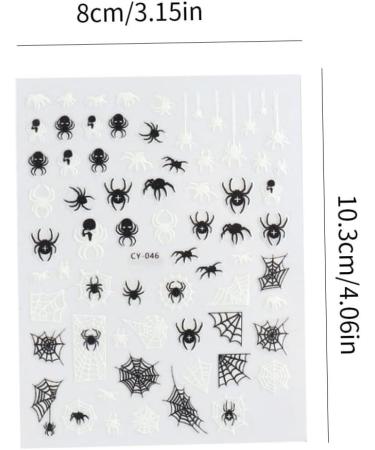 Nail ornamentHalloween Nail Sticker Adhesive 3D Luminous Little Monster Nail Art Accessories for Women Style1 - Buy Online on GoSupps.com