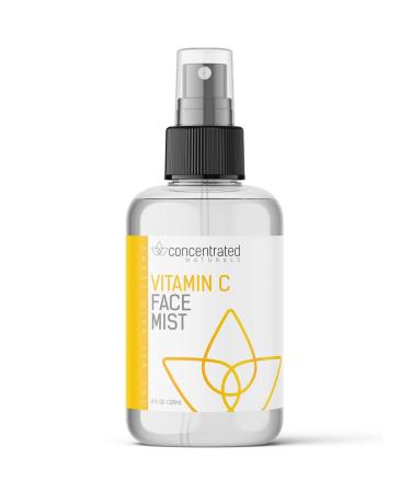 Vitamin C Glow Hydrating Anti-Aging Face Mist w/Actives | Vita C Niacinamide Collagen Peptides and Retinol | Refreshes & Brightens Complexion | 4 fl oz 120 ml