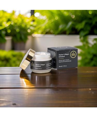 Collagen Cream for face with Marine Collagen & Retinol High Strength Anti-wrinkle Moisturiser for Men and Women Firming Face Cream Anti-Ageing Cream For Face Eyes and Neck 50ml - Buy Online on GoSupps.com