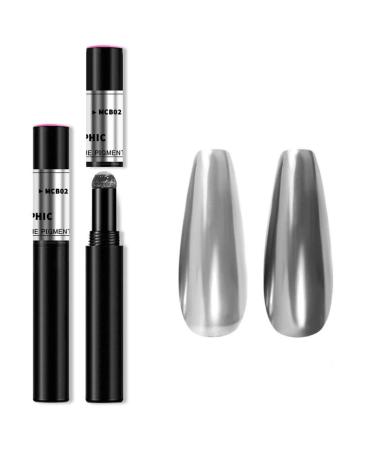 Chrome Nail Powder Pen - Air Cushion Nail Powder Pen With Mirror Effect Glitter Nail Art Pens Eyeshadow Pens MCB-02