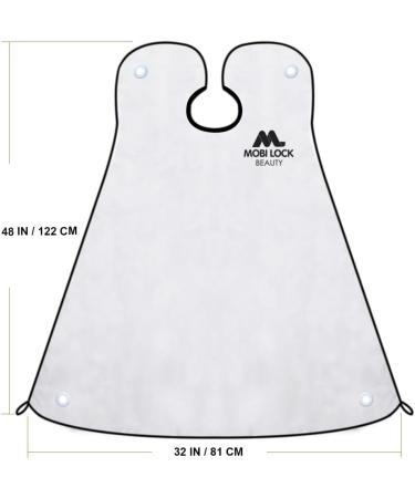 Beard Shaving Catcher Bib The Smart Way to Shave Beard Trimming Apron & Shaving Cape Perfect Grooming Gift or Men's Birthday Gift Includes Shaping Comb Storage box & E-Book - by Mobi Lock Apron + Kit - Buy Online on GoSupps.com