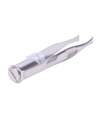 Eduuyvee Stainless Steel Eyelash & Eyebrow Tweezers with LED Light | Precision Beauty Tool for Flawless Grooming | International Shipping Available - Buy Online on GoSupps.com