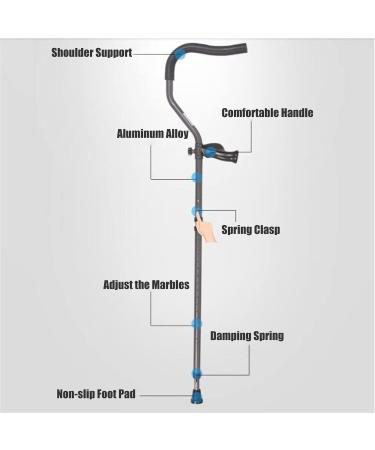 Underarm Crutches Adult Crutches for Men and Women Foldable Walking Crutches with Double Shock Absorber for The Elderly and The Disabled 127 It's so Kind of You Safehappy Smooth Sailing 108 - Buy Online on GoSupps.com