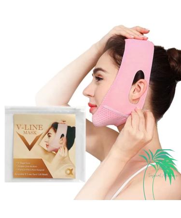 Tropical Ambience Reusable V Line Mask Facial Slimming Strap Double Chin Reducer Chin Up Mask Face Lifting Belt V Shaped Slimming Face Mask