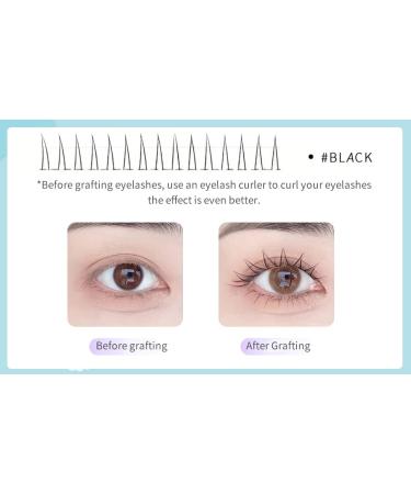 V Shape Lashes Extensions - Professional Individual Lower Eyelashes Handmade Natural False Lashes (5-7mm Mix J-0.07) for Stunning Comic Eye Look - Buy Online on GoSupps.com
