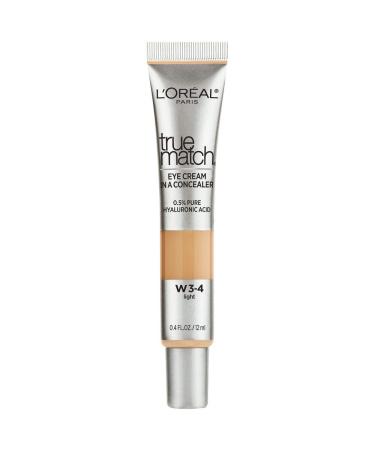 L'Oreal Paris True Match Eye Cream dans un correcteur Fair Light W3-4 0.4 Fl.Oz