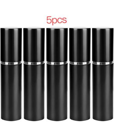 kawehiop 5 Pieces Atomizers Portable 10ml Mini Spray Bottle Fragrance Empty Refillable Metal Sprayer Travel Makeup Tools Black - Buy Online on GoSupps.com
