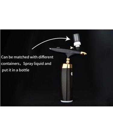 Oxygen Facial Airbrush Portable Makeup Skin Care Toner Nano Mist Sprayer Device for Beauty Art Painting (Black Set) - Buy Online on GoSupps.com