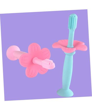 Beavorty Infant Toothbrush - Bristle Toothbrush for Kids Oral Care Baby Training Toothbrush Clean Sound Wall Pink 1 Piece Pack - Buy Online on GoSupps.com