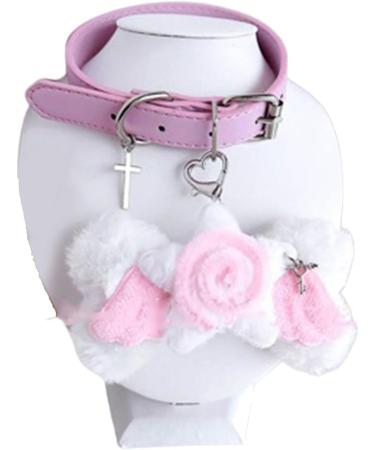 Oralgo Chic Angel Bone Pendant Necklace - Trendy Rose Choker with Sparkle for Women - International Shipping Available - Buy Online on GoSupps.com