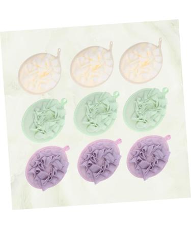 NOLITOY 9pcs Mesh Bath Ball Set | Premium Loofah Shower Pouf & Body Sponge | Soft Scrubber for a Refreshing Bath Experience - Buy Online on GoSupps.com