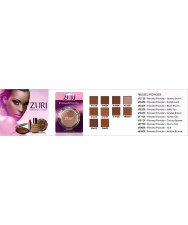 Zuri Pressed Powder - Honey Brown: Long-lasting Matte Finish - Buy Online on GoSupps.com