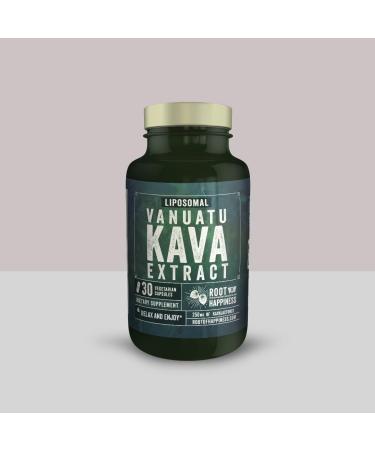 Root of Happiness Liposomal | Kava Extract | Capsules | Premium | 250mg Kavalactones | 30ct Bottle
