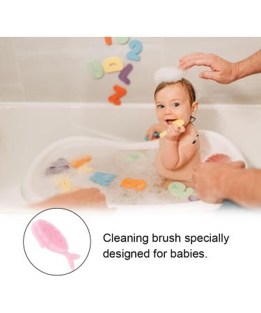 Soft One-Sided Bath Shampoo Brush - Exfoliating Body Scrubber for Wet and Dry Brushing - Buy Online on GoSupps.com