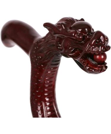 Head Dragon Walking Stick Mahogany Red Cane Crutches Leading Black Cane Supplies The Elderly Elderly Ideal for Men or Women with Active Outdoor Lifesty It's so Kind of You Safehappy - Buy Online on GoSupps.com