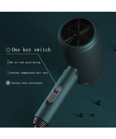 1800W Small Folding Hairdryer Mini Hairdryer Travel Hair Dryer 3 Levels of Wind Temperature & 1 Key Cold air Hairdryer Portable Lightweight Suitable Low Noise for Student residences Small Gift - Buy Online on GoSupps.com