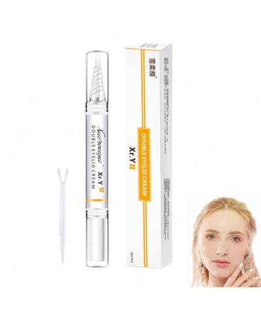 5ML Double Eyelid Glue Cream Invisible Double-Fold Eyelid Cream Long-Acting with No Stimulation Formula Natural Waterproof magics Glue Eyelid Pen for Women Beauty