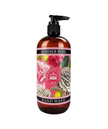 Royal Botanic Kew Gardens Hand Wash Liquid Soap 500ml Prabens and SLS Free (Summer Rose)