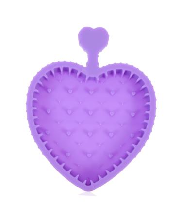 DRESSOOS Makeup Brush Cleaning Pad Gloves for Cleaning Beauty Brush Cleaning Bowl Cleaning Tools Cosmetic Limpiador De Brochas De Maquillaje Makeup Tools Cleaner Silica Gel Foldable Purple 12x9cm Purple