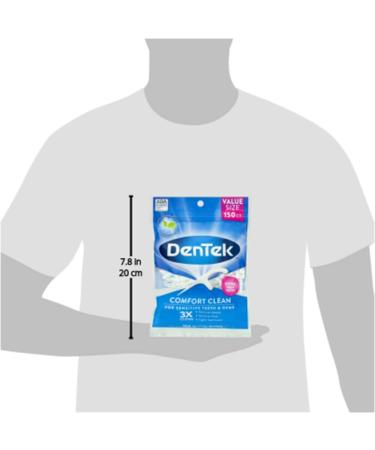 DenTek Comfort Clean Floss Picks | 150 Count | Sensitive Gums & Mouthwash Blast - Buy Online on GoSupps.com