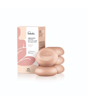 Natura Tododia Collection Vegetable Soap Bar 5 x 100g - Pecan and Cocoa - Sabonete em Barra Vegetal 5 x 100 Gr - Noz Pecan and Cacau