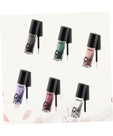 POPETPOP 6pcs Eyeshadow Metallic Eye Shadow Eye Shadow Shiny Glitter Shinny Eyeliner Liquid Eyeliner Flash - Buy Online on GoSupps.com