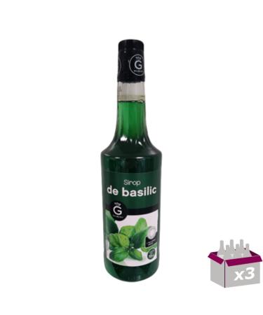 Set of 3 Rioba Syrups - Basil - 3x70cL