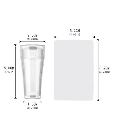 2 PCs Nail Art Stamper Set - Transparent Clear Jelly French Nail Stamping Tools for Perfect Manicures - Buy Online on GoSupps.com