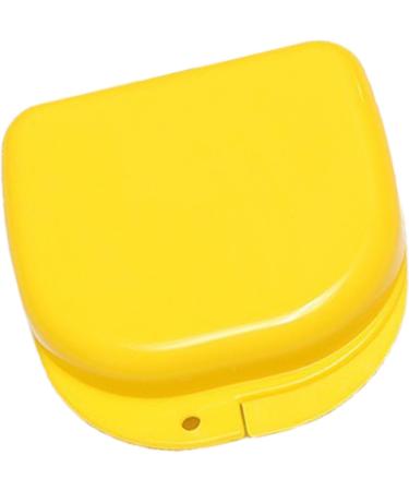 Buy Verdant Touch Mouth Protection Container - Professional Retainer Case & Portable Denture Tank in Yellow | International Shipping Available - Buy Online on GoSupps.com