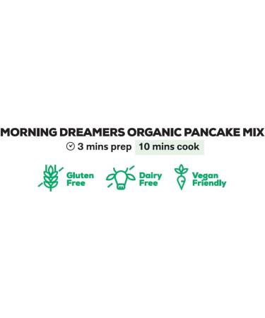 Superfood Bakery Morning Dreamers Organic Pancake Mix - Gluten Free, Dairy Free, Vegan Friendly, All-Natural (200g) - Buy Online on GoSupps.com